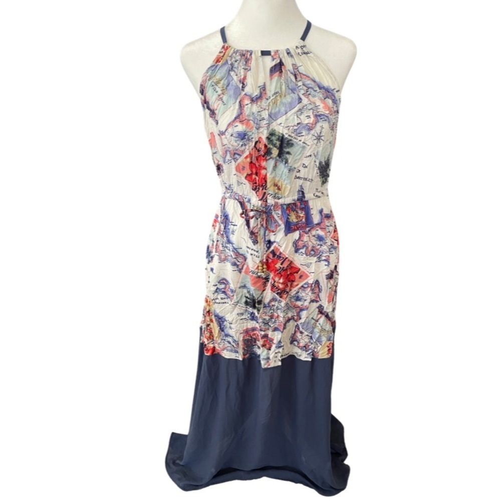 Peter Som tropical maxi dress M